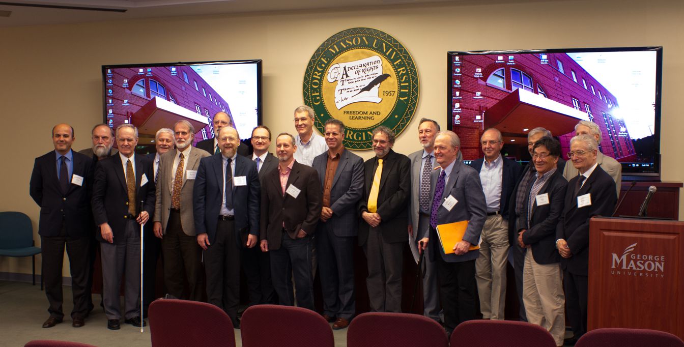 Photo of Speakers at end of day one (LEvy)